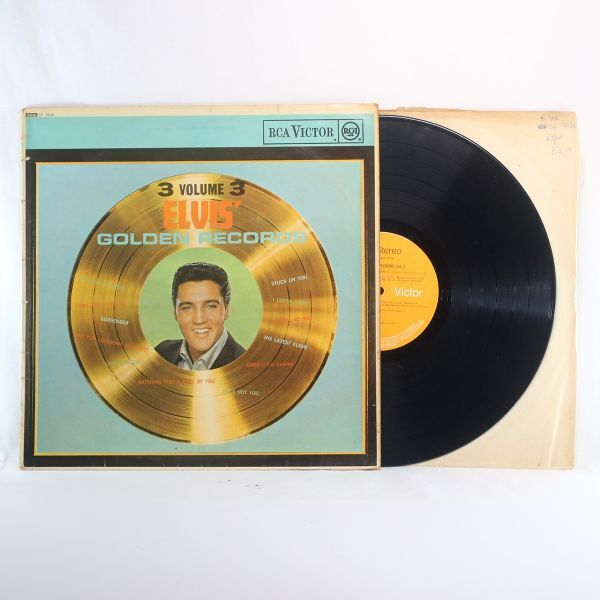 英LP Elvis Presley Elvis' Golden Records Vol.3 volume3 UKオリジナル盤 英国盤 Stereo ゴールデンレコード エルヴィス プレスリー拍卖