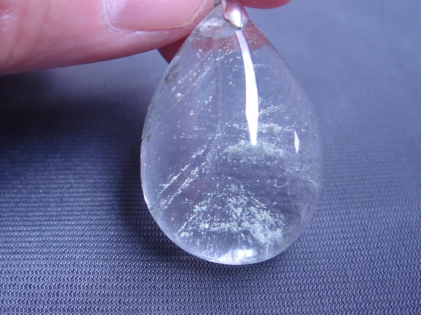 ☆開運UP大粒高透明天然5A級ファントムガーデンクオーツペンダントトップP2拍卖