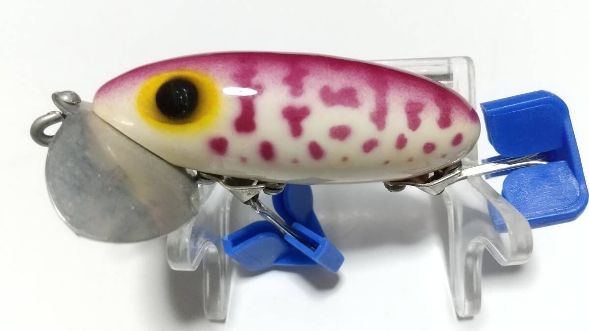 4 OLD ジッターバグ 3/8oz パープルコーチ クリッカーラトル入 JITTER BUG アーボガスト Arbogast オールド ナマズ BOX保管の未使用品拍卖