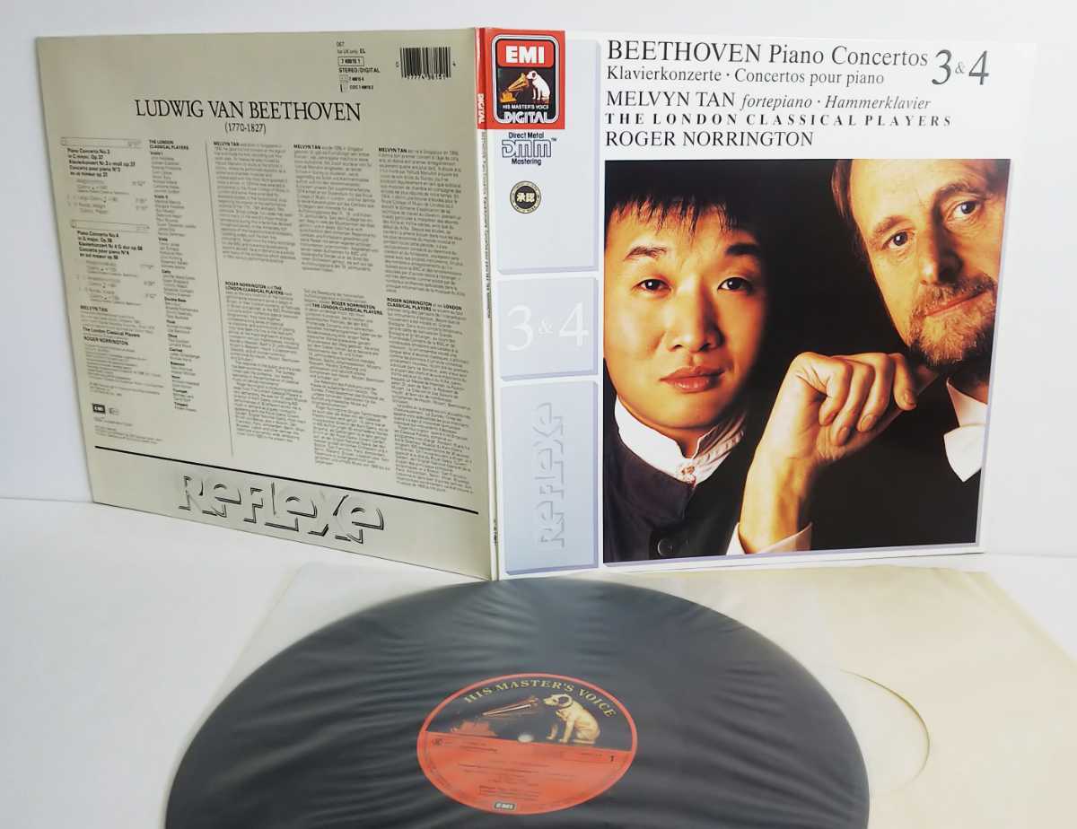 ■LP■ BEETHOVEN piano concertos MELVYN TAN NORRINGTON メルヴィン・タン / ノリントン ベートーヴェン ピアノ協奏曲第3&4番 EL7498151拍卖
