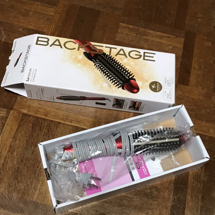 KOIZUMI ☆ コイズミ ☆ ヘアアイロン ☆ 海外使用OK ☆ ボリュームアップ ☆ セラミックコーティング ☆ BACKSTAGE ☆ 赤 ☆ 中古品 ☆拍卖