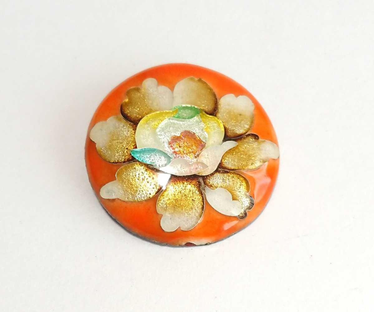 ◆ 七宝 ブローチ ◆ 七宝焼き ブローチ 七宝焼拍卖