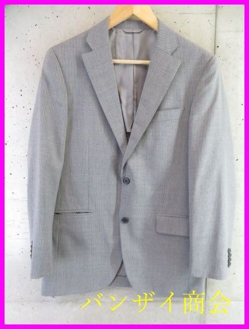 7150b20◆美品です◆NEWYORKER ニューヨーカー ストライプ柄 シングルジャケット A5/ブレザー/テーラード/スーツ/コート/シャツ/春夏物拍卖