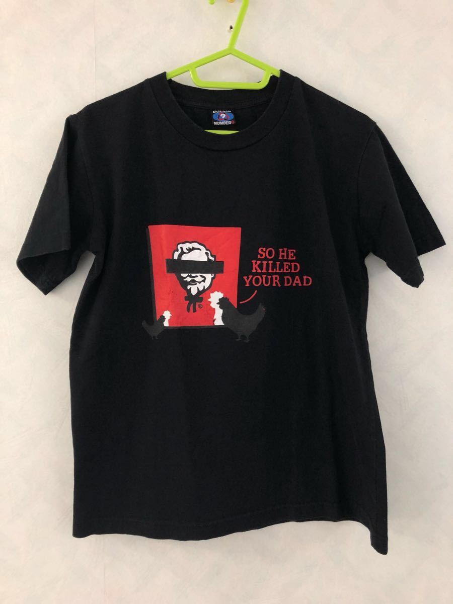 ケンタッキー パロディ Tシャツ フリーサイズ メンズS~Mサイズ程度 カーネルおじさん フライドチキン ユーモア ジョーク KFC拍卖