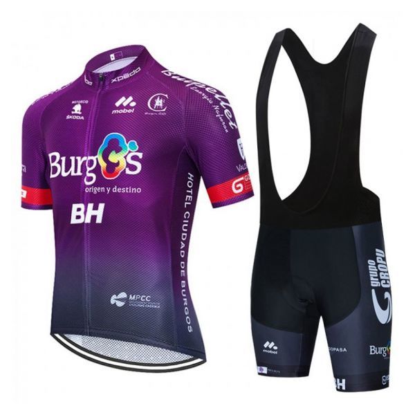 新品 サイクルジャージ 上下セット No76 XLサイズ スペイン フルジップ ウェア 半袖 メンズ サイクリング MTB 自転車 ロードバイク拍卖