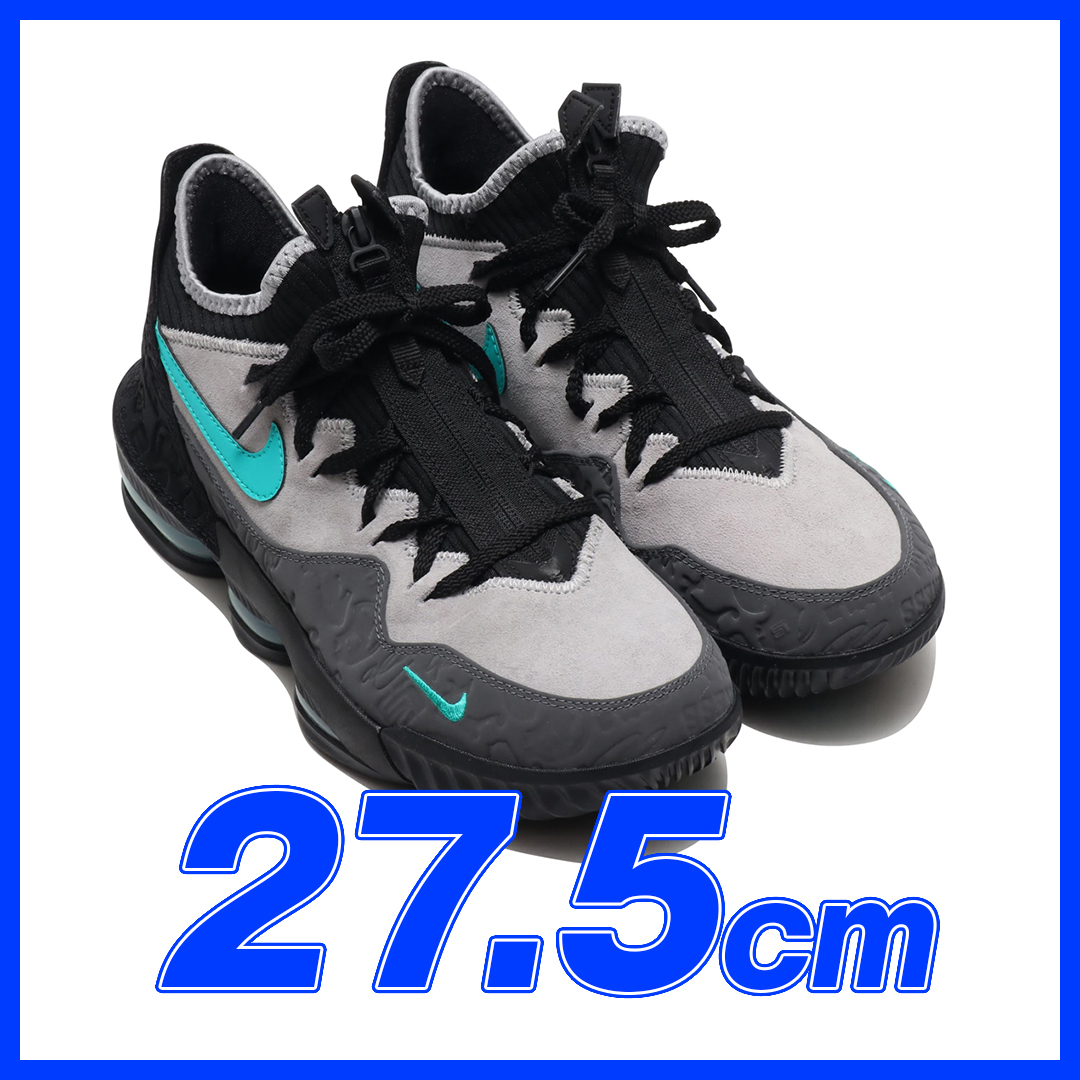 760 atmos×NIKE LEBRON 16 LOW AC WOLF GREY/CLEAR JADE 27.5cm/アトモス×ナイキ レブロン16 クリアージェイド 27.5c拍卖