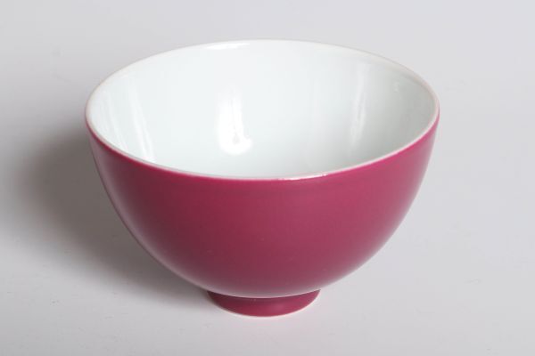 V2172 中国陶器 十錦 桃釉文杯 小杯 煎茶杯 茶道具 検:十錦手 桃釉 景徳鎮 紫禁城 官窯 中国 古玩 唐物拍卖