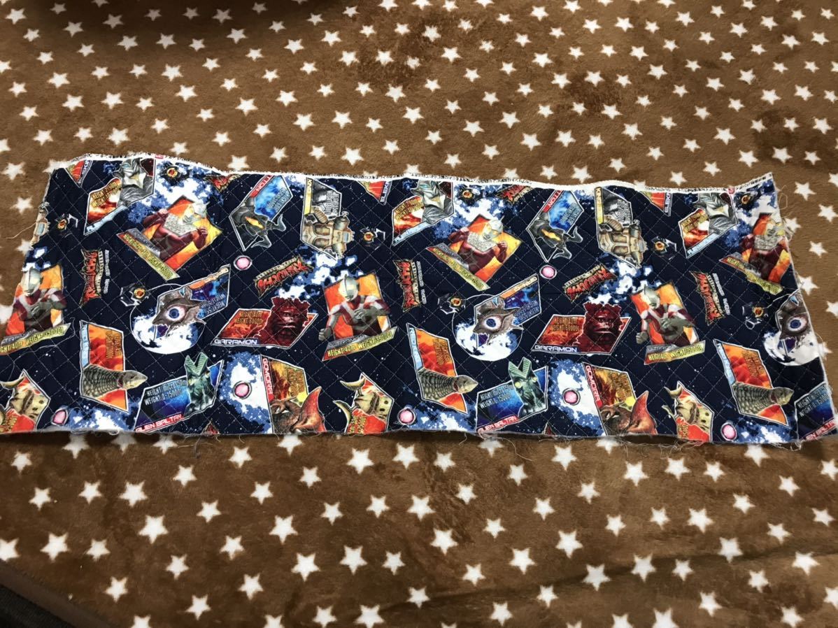 大怪獣バトル キルト生地 約25.5×72拍卖