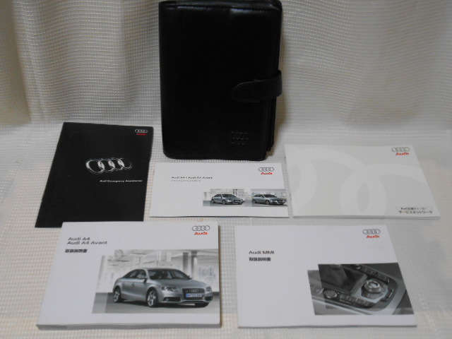 ☆送料無料/アウディ/AUDI/A4/純正/2008年7月/取扱説明書/取説/一式☆1904-3拍卖