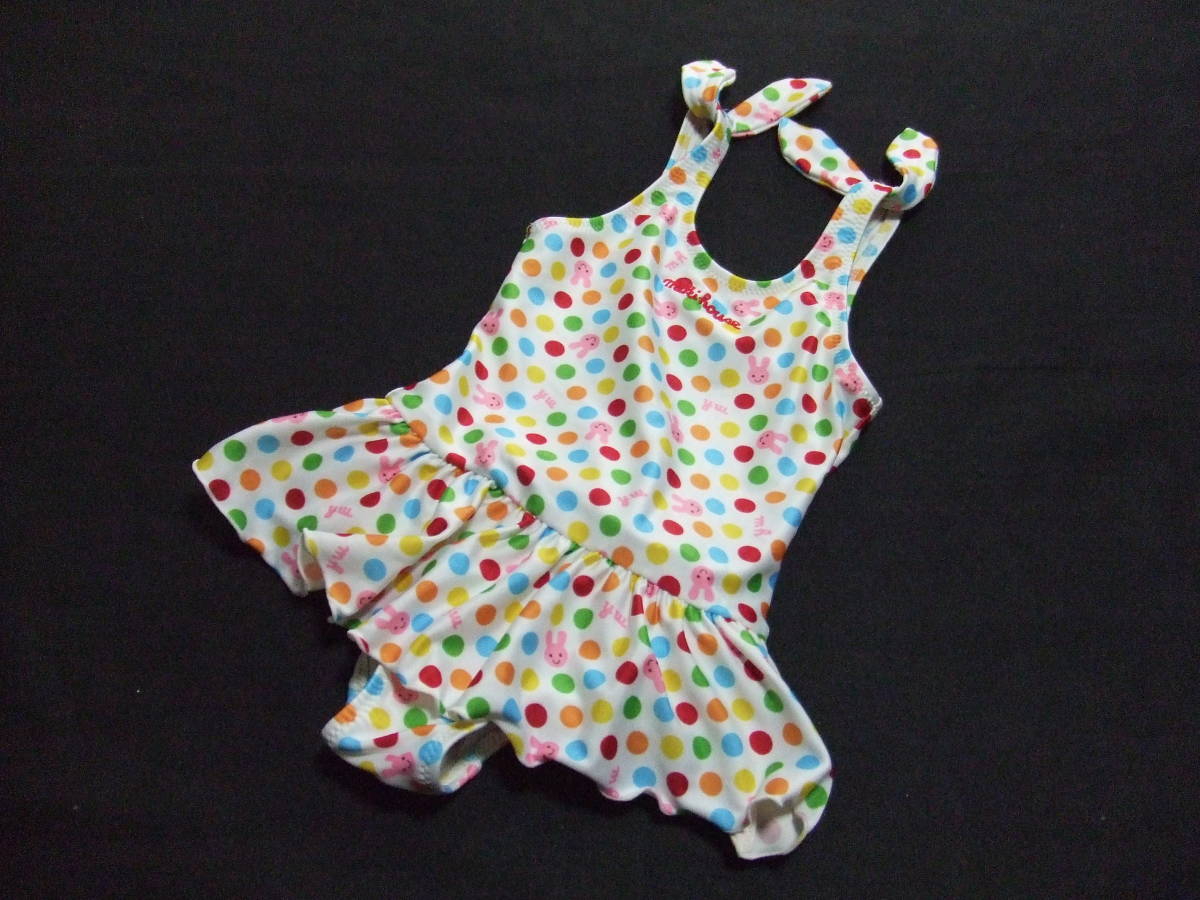 ミキハウス キッズ 子供 幼児 ★ 女の子 水着 ワンピース サイズ 90 #6拍卖