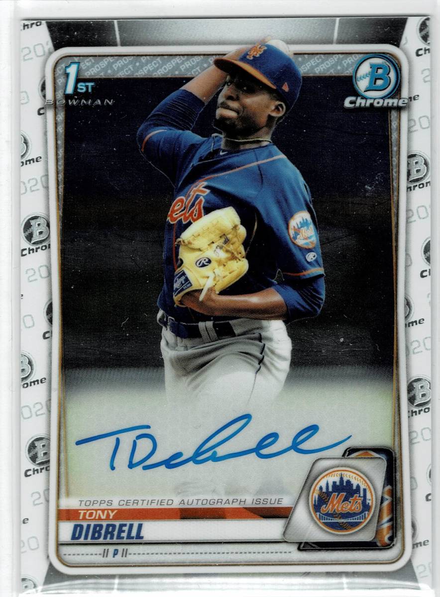 2020 Bowman Chrome Tony Dibrell Auto拍卖