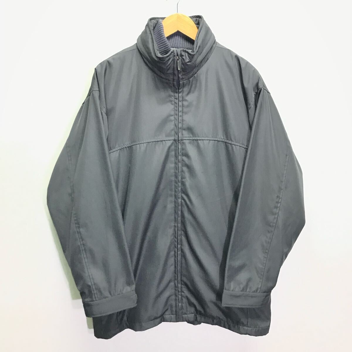 50代 60代◎ライナー付き◎【Old Carl's】中綿ジャケット アウター ジャンパー ミドルエイジ 紳士 大人カジュアル 秋冬 グレー L /Y30574ii拍卖