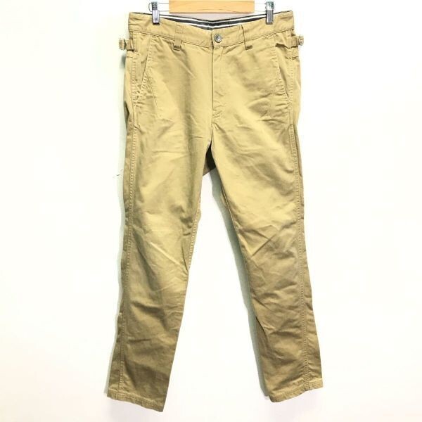 キレイめなデザイン◎【TAKEO KIKUCHI】タケオキクチ パンツ スリムフィット 大人カジュアル アメカジ シンプル 定番 ベージュ 2 /Y30260ii拍卖