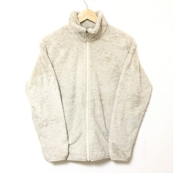 【UNIQLO】ユニクロ ファーリーフリース ジャケット ブルゾン アウター カジュアル 普段 ルームウェア ホワイト メンズ サイズM/Y30481fF拍卖