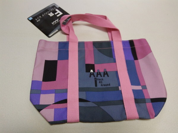 ◆ AAA トリプルエー 【 ミニトートバッグ ピンク 】 タグ付 未使用美品♪拍卖