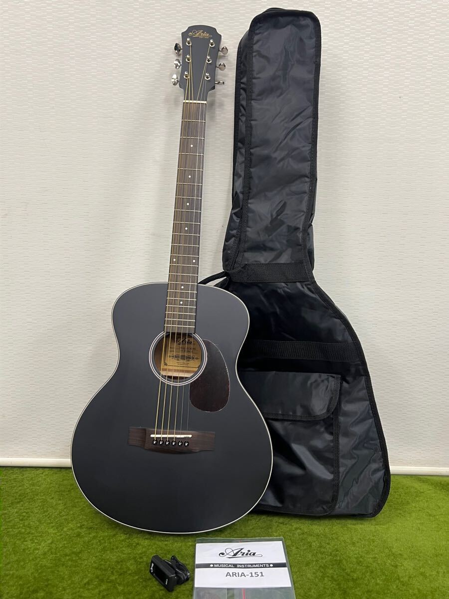★☆音出し確認済み 楽器/弦楽器 Aria/アリア ARIA-151 MTBK マットブラック ギター/アコースティックギター アコギ拍卖