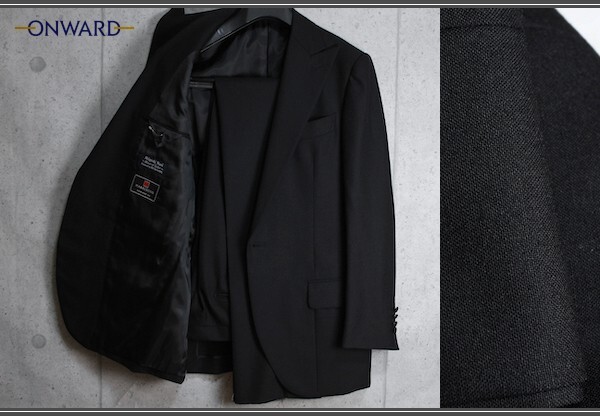 新品 伊勢丹メンズ Shigeaki Naoi House of Tailor 春夏 日本製 英国 最高級 ハリソンズ/HARRISONS スーツ A6/L/黒/30万/オンワード樫山拍卖