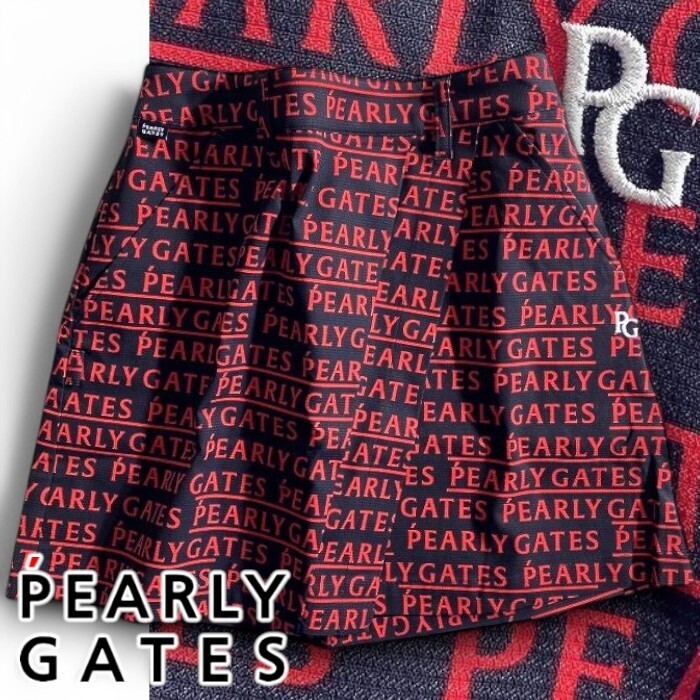 PEARLY GATES パーリーゲイツ 定3万 ラップ風 メゾンロゴ ストレッチ ミニスカート ゴルフウェア レディース 2134314 120 1▲034▼50403w02拍卖