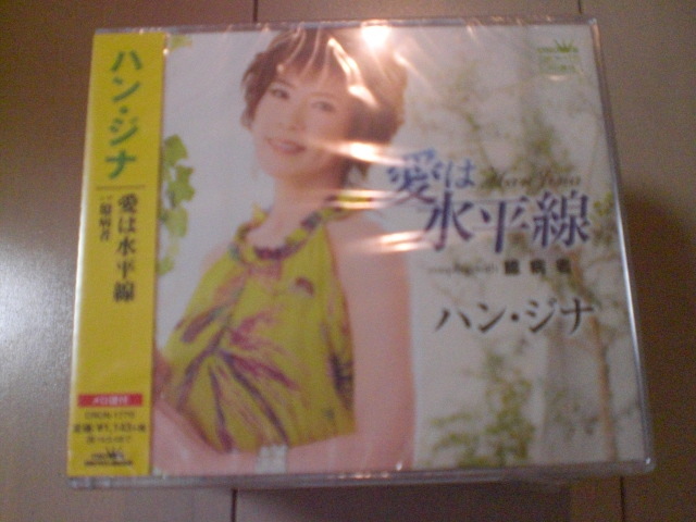 即決 新品未開封 ハン・ジナ 愛は水平線/臆病者 演歌CD 送料180円拍卖
