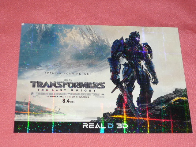 激レア!映画 トランスフォーマー 最後の騎士王 ポストカード (非売品)拍卖