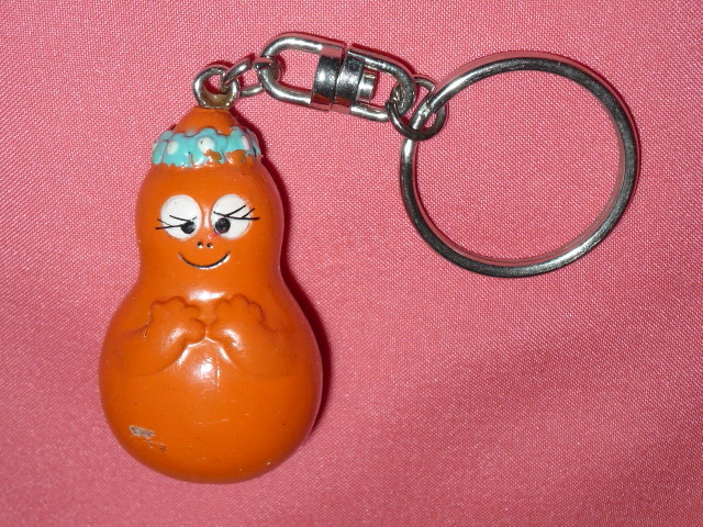 激レア!レトロ 1990年 バーバパパ キャラクター マスコットキーホルダー☆拍卖