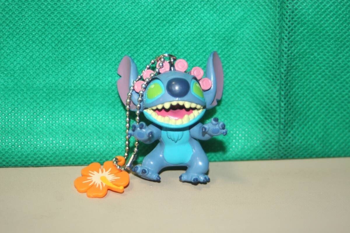 ディズニー スティッチ ヘアーローラーズ フィギュアマスコットキーチェーン ラナ 約5cm拍卖