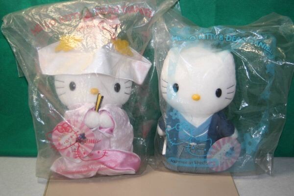 ハローキティ & ダニエル マクドナルド 和装ウェディング ぬいぐるみ セット McDONALD'S JAPANESE WEDDING 花嫁 結婚式 ウェルカムドール拍卖