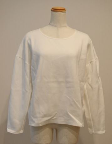 BEAMS LIGHTS ビームスライツ カットソー 切り替えデザイン 長袖 ドロップショルダー 38サイズ 白 ymdnrk k②h0518拍卖