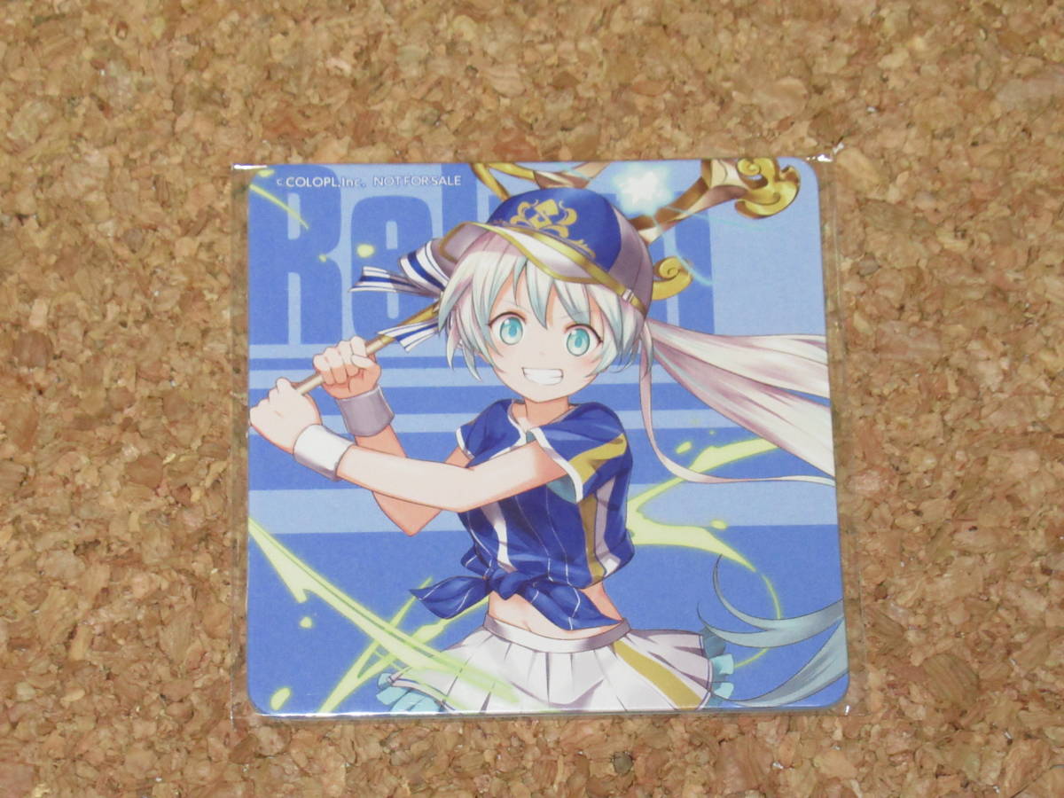 白猫プロジェクト 魔法使いと黒猫のウィズ 白黒テニス★ドリームコラボ アイドルキャッツ! コースター 黒猫DAY リルム拍卖