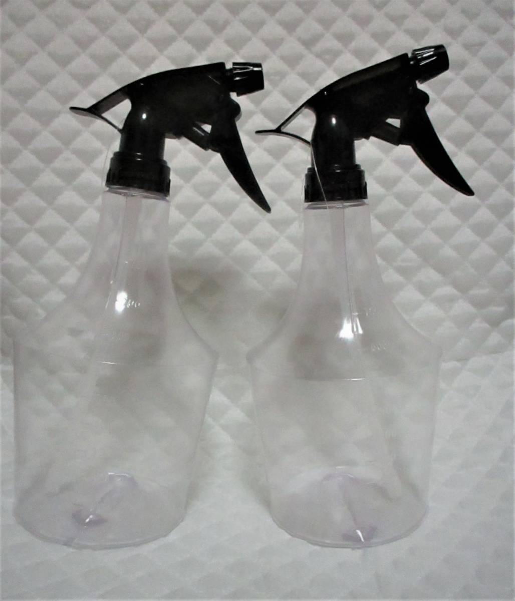 【 2本セット 詰め替え用 スプレーボトル 】 クリア 750ml 直射 霧状 ストレート ミスト 霧吹き スプレー ボトル 拍卖