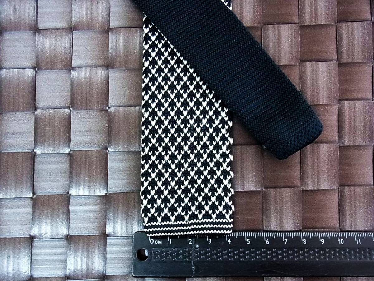 【美品 ニットタイ】0389 ユニクロのネクタイ拍卖