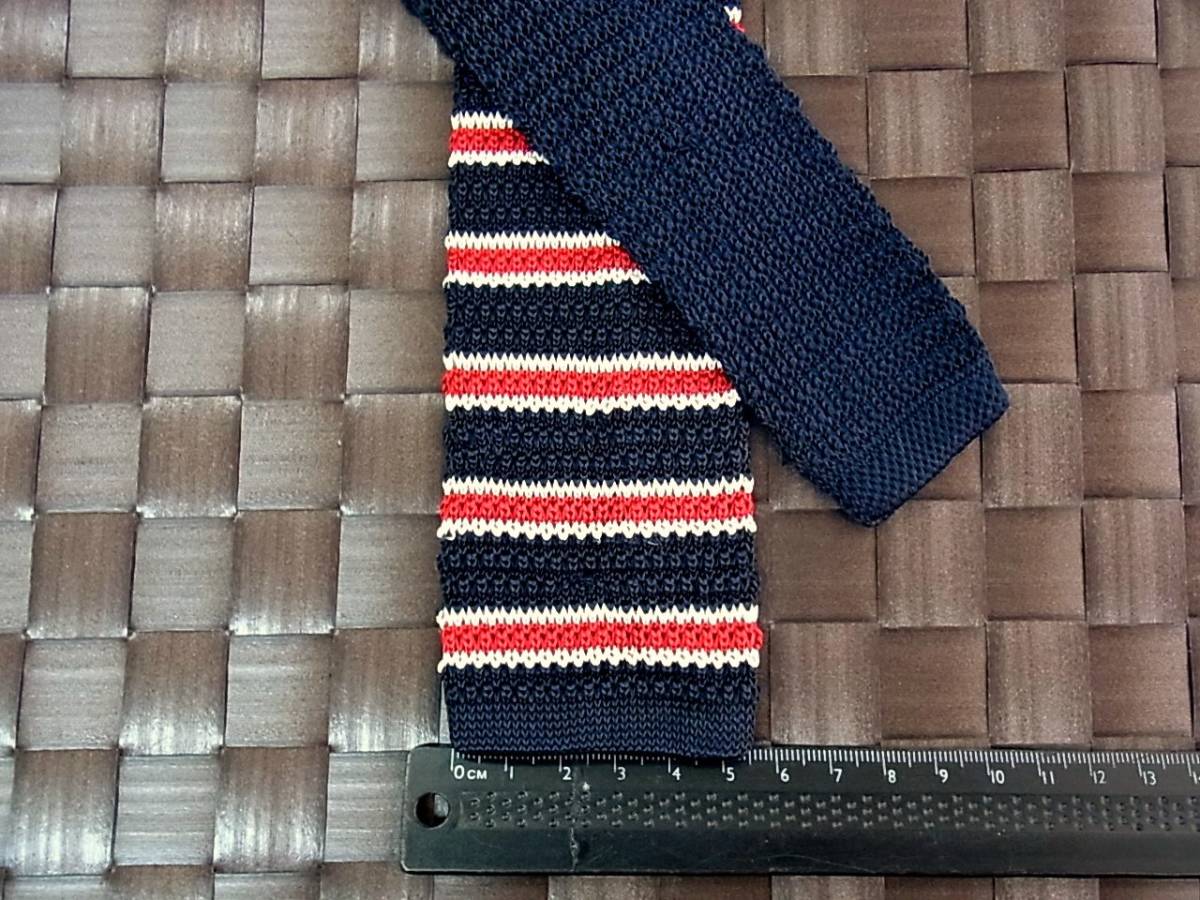 【美品 ニットタイ】0383 オリヒカ「ORIHICA」ネクタイ拍卖