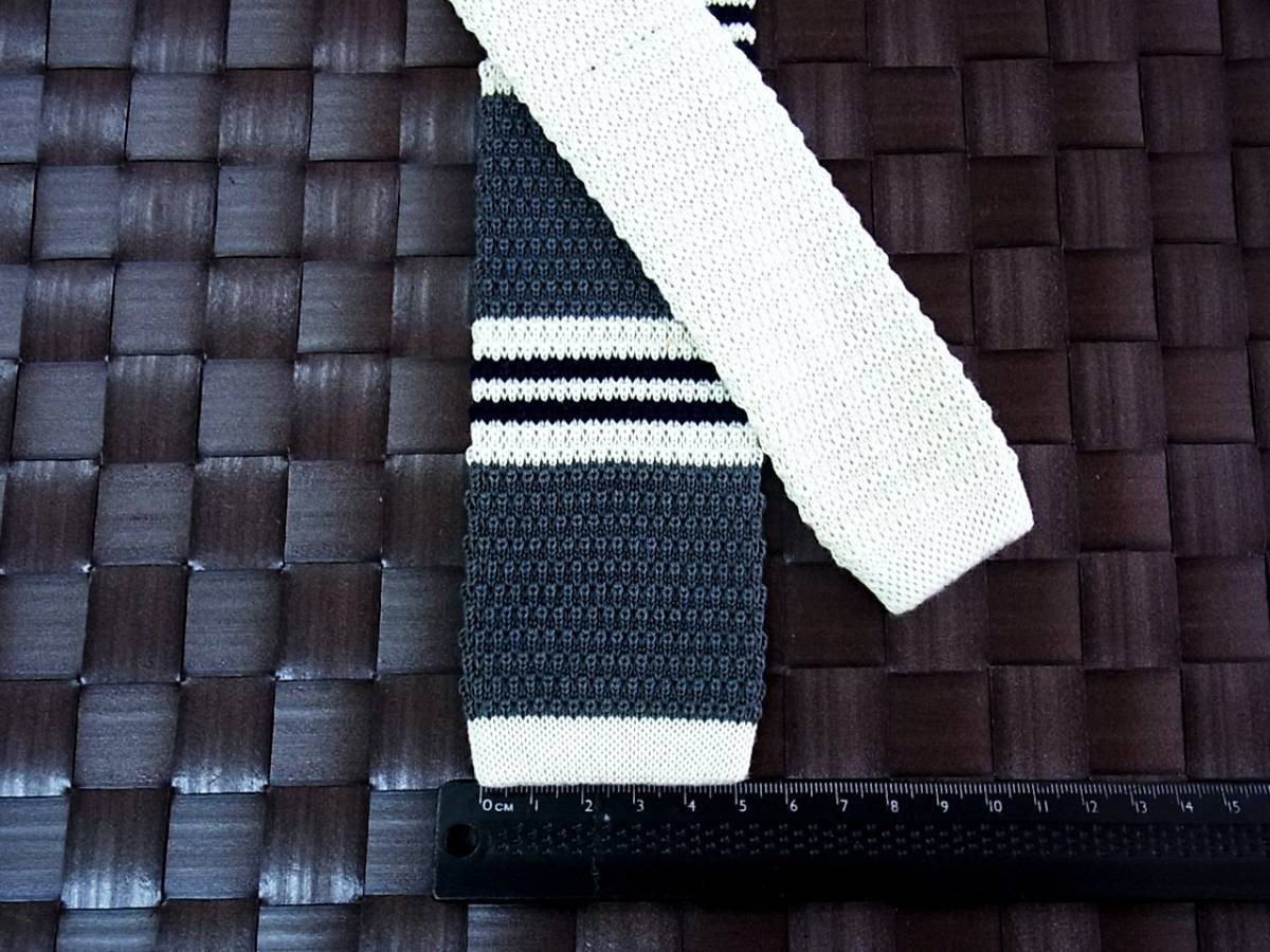 【美品 ニットタイ】0375 グローバルワーク【GLOBAL WORK 】のネクタイ拍卖