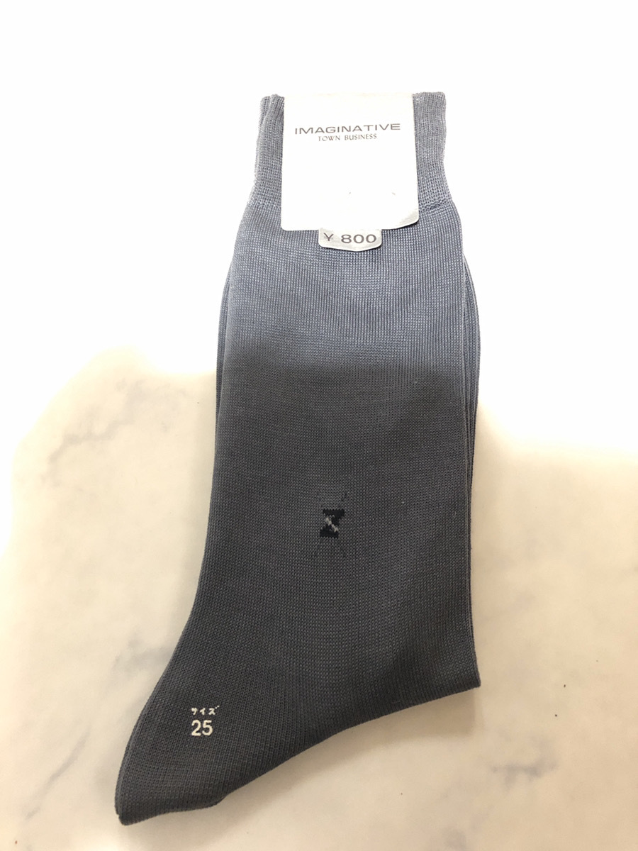 【未使用】IMAGINATIVE ソックス 1足 K-NR 8591 グレー系カラー シンプルデザイン 履き心地良い 25cmサイズ【アウトレット】Q6拍卖