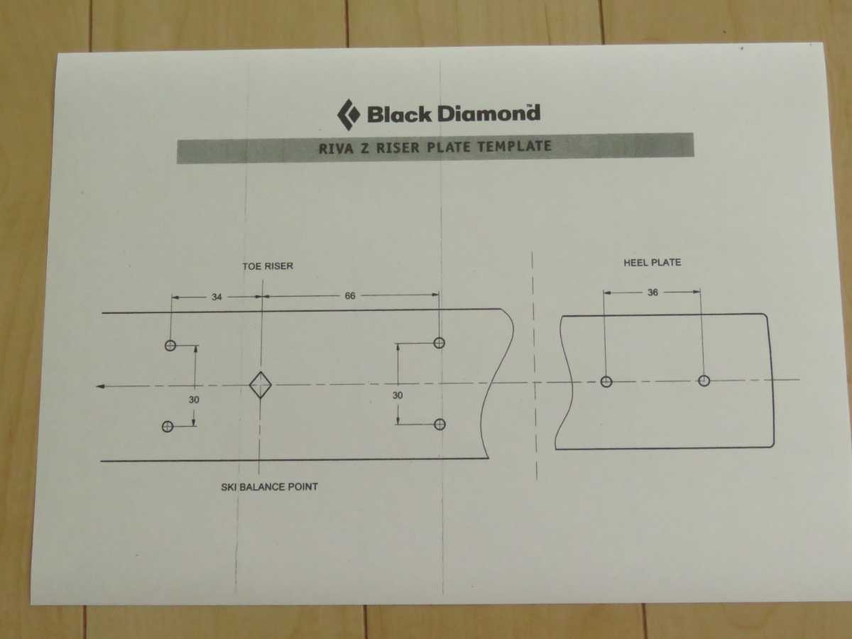 BlackDiamond ライザープレート 紙ゲージ(コピー) ブラックダイヤモンド ロッテフェラ Rottefella カーブ20 スーパーカーブ ウルトラカーブ拍卖
