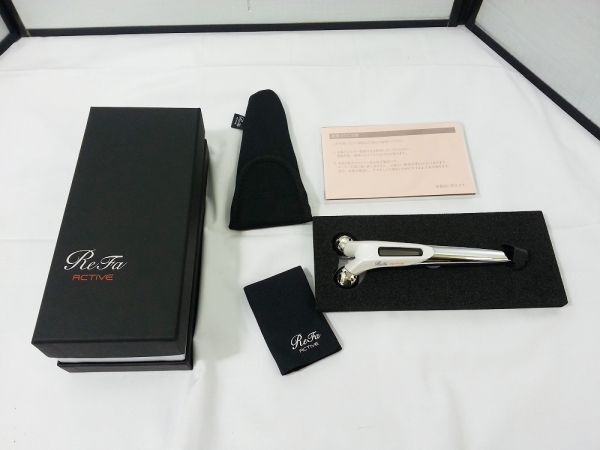 00949 【未使用品?】MTG ReFa(リファ) アクティブディジット(ReFa ACTIVE DIGIT) ホワイト 美顔ローラー 目立った傷汚れ無し拍卖