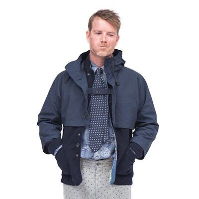 Engineered Garments Shoulder Cape Nyco Ripstop Navy エンジニアドガーメンツ ショルダーケープ ネイビー 紺 パーカー リップストップ拍卖