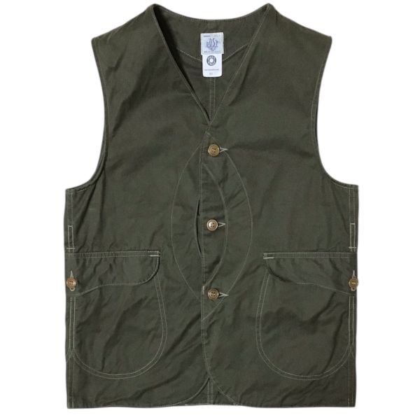 Post O’Alls - Royal Traveler Vest Olive XS Post OverAlls ポストオーバーオールズ ロイヤルトラベラーベスト オリーブ 深緑拍卖