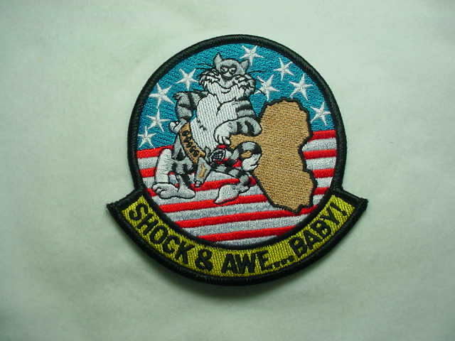 USN F-14 TOMCAT VF-41 BLACK ACES ''SHOK & AWE...BABY!'' Patch !!拍卖