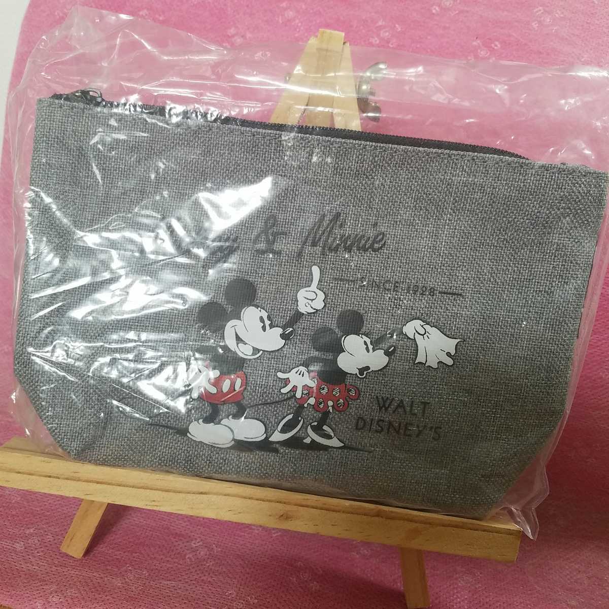 未開封☆ディズニー 船底ポーチ/ミッキー&ミニー拍卖