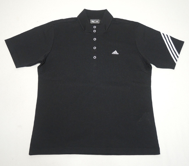 adidas(アディダス)/レディース 半袖スタンドカラーポロシャツ/sizeL(美品) /管CVLT拍卖
