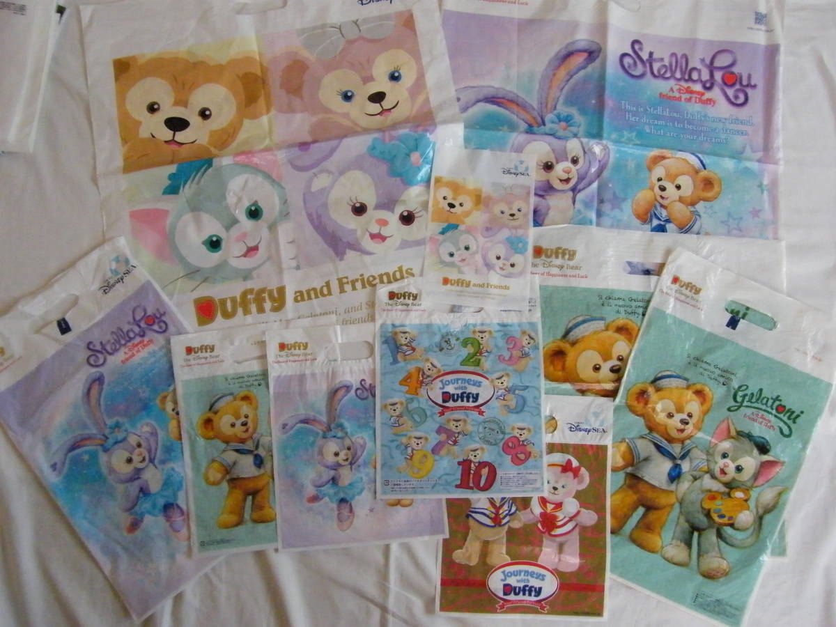 ★TDS 東京ディズニーシー★ ダッフィー&シェリーメイ&ジェラトーニ&ステラルー ショップ袋 ショッパー拍卖