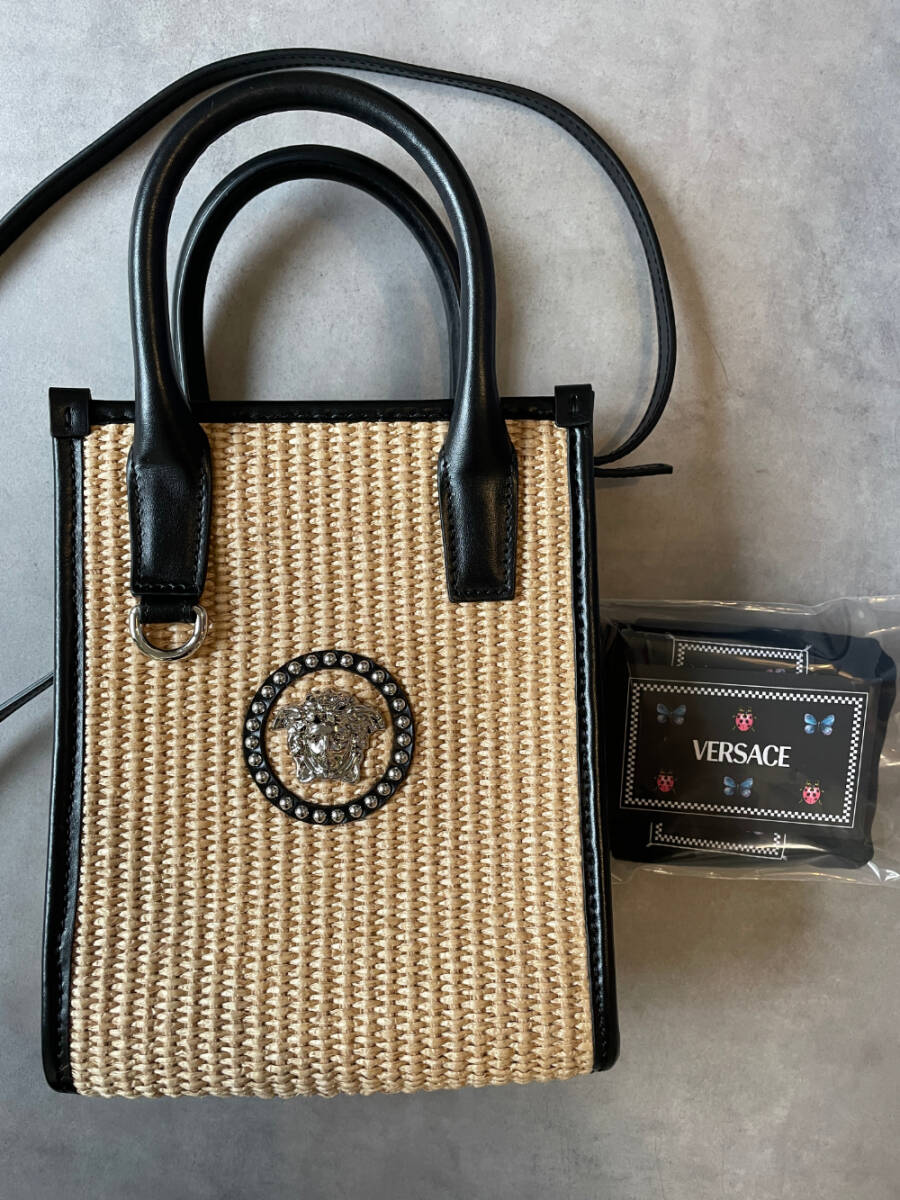 未使用 希少 VERSACE ミニ トートバッグ ショルダーバッグ メデューサ拍卖