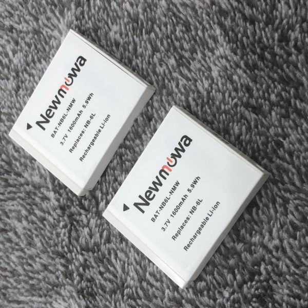 B005【中古美品】Canon キャノン リチウムイオンバッテリー/電池パック NB-6L 互換品 劣化なし 2個セット拍卖