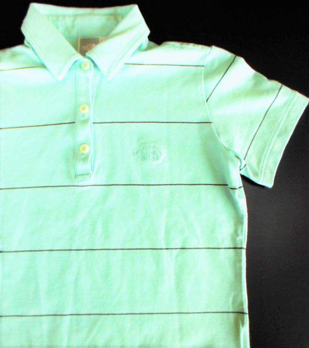 【美品即決】THE NORTH FACEザ・ノースフェイス ショートスリーブ半袖ポロシャツ★ワンポイント刺繍ロゴ入り 速乾吸汗ドライUV/レディースS拍卖