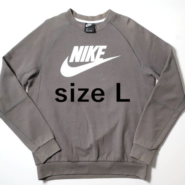 ナイキ NIKE スウェット/トレーナー/ロゴ/ グレー L(5455)djdb拍卖