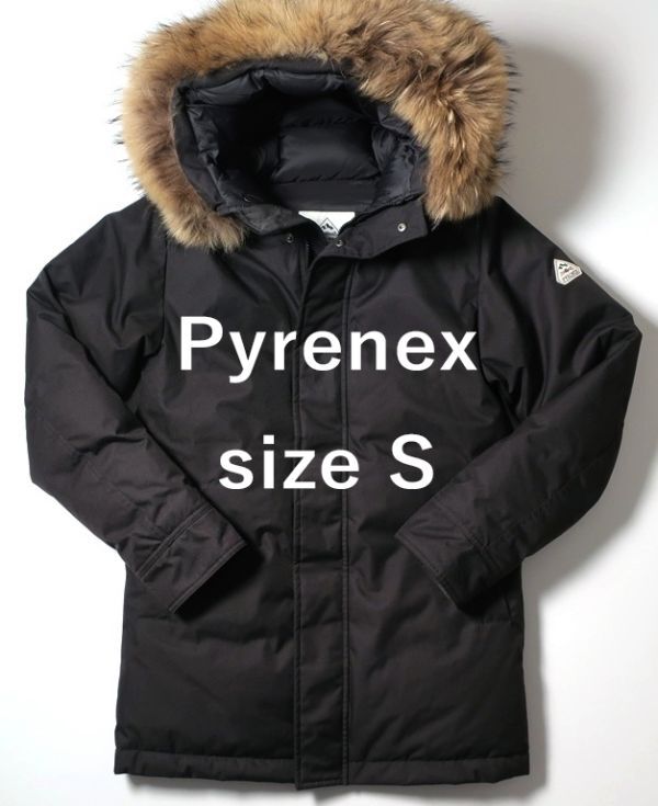 極美品 ピレネックス Pyrenex ダウンコート/ANNECY FUR/国内正規品 ブラック JP:S(5447)cbfgj拍卖