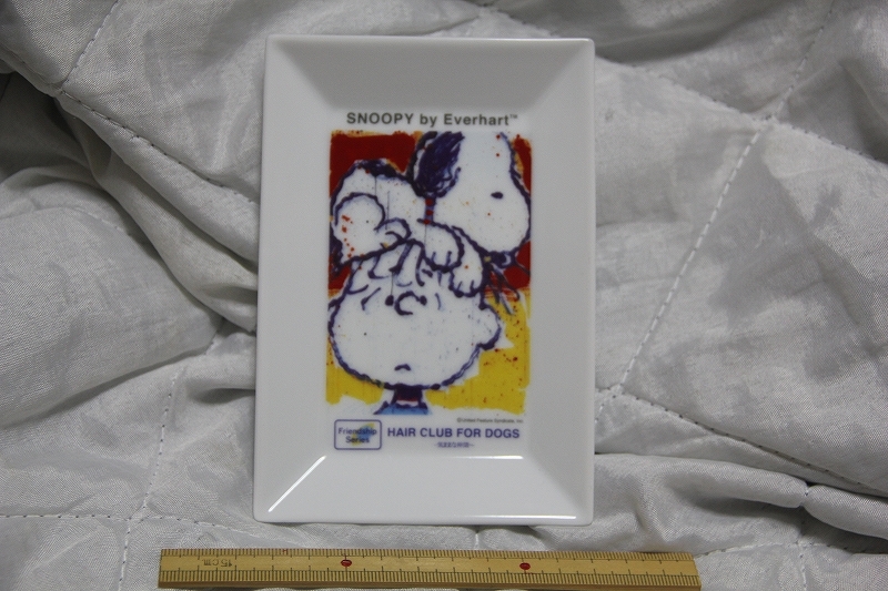 陶器製 TOM EVERHART 小皿 HAIR CLUB FOR DOGS トム エバハート スヌーピー 検索 角皿 SNOOPY ピーナッツ グッズ キャラクター拍卖