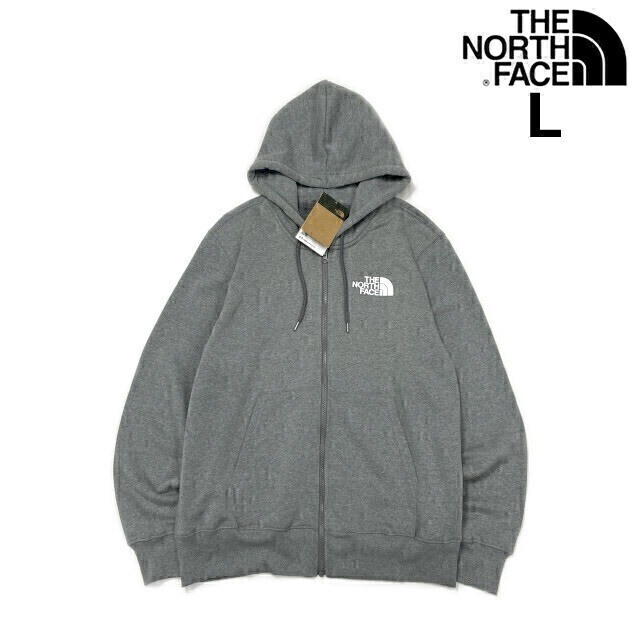 売切り【正規新品】THE NORTH FACE◆HALF DOME FULLZIP フルジップ パーカー US限定 裏起毛 男女兼用 アウトドア 登山(L)グレー②181130-38拍卖