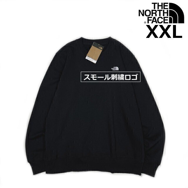 売切り【正規新品】THE NORTH FACE◆LOGO PULLOVER CREW トレーナー スウェット US限定 裏起毛 男女兼用 ロゴ刺繍 登山(XXL)黒 181130-22拍卖